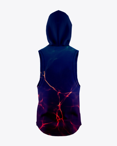 Camiseta de fútbol y fútbol sublimada de tendencia 7v7 uniformes OEM sin mangas con capucha Top y pantalones 7on7 - Product Image 2