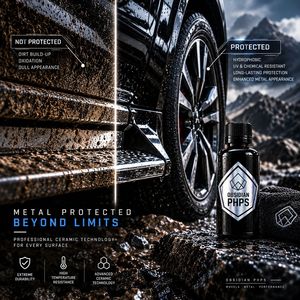 Revêtement céramique Obsidian PHPS pour jantes métalliques à haute température, protection contre la poussière des freins, résistant aux produits chimiques, revêtement automobile 36 mois - Product Image 2