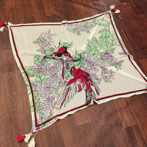 Trendmalls Bufanda de Diseño Floral Georgette para Mujer () - Product Image 3