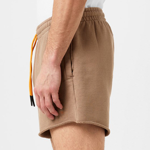 กางเกงขาสั้นจ็อกเกอร์ผ้าเฟรนช์เทอร์รี่ลายเรียบสำหรับผู้ชาย น้ำหนักปานกลาง เหมาะสำหรับออกกำลังกาย ระบายอากาศได้ดี เป็นมิตรต่อสิ่งแวดล้อม มีเชือกผูก - Product Image 3