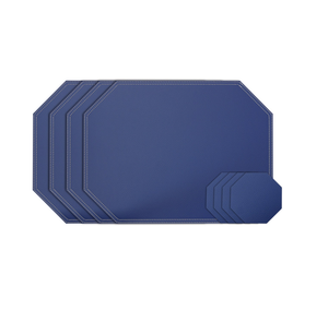 Classic Style <b>Leather</b> Dining Table Mats Kitchen <b>Placemats</b> with Sale for Dining Table - Product Image 3