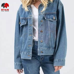 Veste en jean pour femmes, logo personnalisé, OEM et ODM, vente en gros, veste en jean tendance - Product Image 6