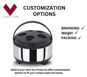 Vente en gros de marmite isolée en acier inoxydable de qualité supérieure 2700 ml boîte chaude facile à transporter avec couvercle en plastique pour casseroles - Product Image 3