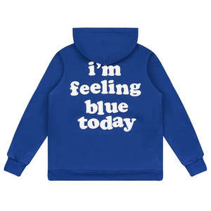 Sweat à capuche d'hiver Terry en coton épais 100 % avec logo personnalisé et design respirant - Product Image 6