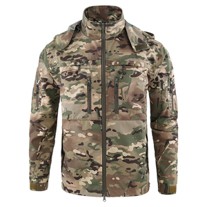 Casual Outdoor Sports Jacket <b>Green</b> <b>Top</b> Camouflage Fabric Hiking Cloth Hunting Jacket For <b>Men</b> - Product Image 1