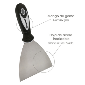 Spatola in Acciaio Inossidabile 40 mm. Impugnatura in Gomma - Product Image 3