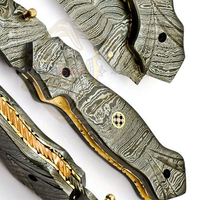 Couteau de poche pliant en acier Damas de haute qualité, lame à pointe tombante, marque SIZZCO, nouveau design, léger, pour la chasse et le camping, OEM