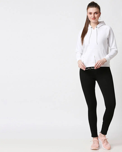 Jersey antiarrugas de moda, ropa deportiva, Top corto con capucha, sudadera de Invierno para mujer, logotipo frontal personalizable, OEM, venta al por mayor - Product Image 4