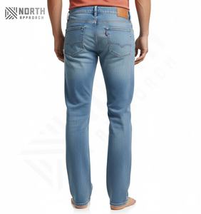 กางเกงยีนส์ผู้ชายทรงสกินนี่แบบยืด รุ่นใหม่ล่าสุด แฟชั่นลำลอง ทรงเข้ารูป กางเกงเดนิมขายาว แบรนด์ดัง กางเกงยีนส์ทรงแบ็กกี้ - Product Image 2