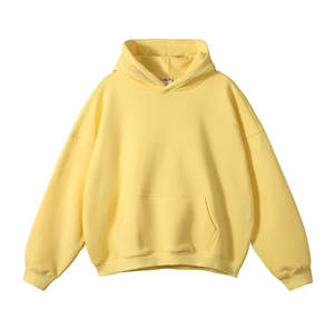 Poids lourd hommes broderie Boxy épais coton sweats à capuche vêtements fabricants essentiels 500 Gsm personnalisé sweats à capuche surdimensionnés - Product Image 2