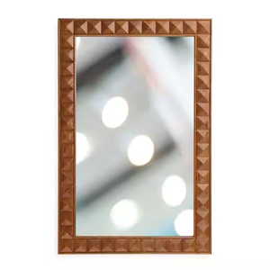 Espejo de decoración de pared con marco de madera de lujo para comedor y sala de estar, decoración del hogar, espejo inteligente de pared de madera de Azora Industries - Product Image 3
