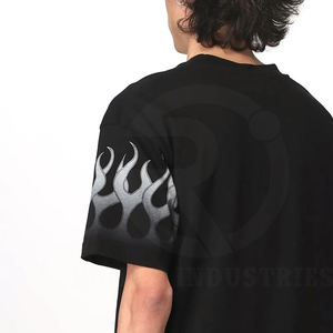 ชุดกีฬาฤดูร้อนสำหรับผู้ชายชุดเสื้อผ้าลำลองสำหรับฤดูร้อนของผู้ชายเสื้อยืดผ้าฝ้าย100% พิมพ์โลโก้ได้ตามต้องการ - Product Image 6