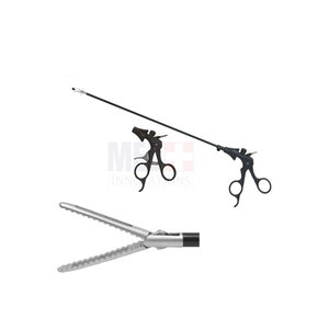 Pinzas de agarre con ventana de visualización Johan Long, con mango de trinquete, de acero inoxidable, manuales, para uso médico - Product Image 1