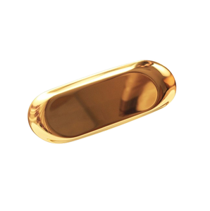 Bandeja Redonda de Metal con Diseño Plateado en Bronce, Elegante Bandeja para Servir Bebidas y Aperitivos con Fines Decorativos - Product Image 6