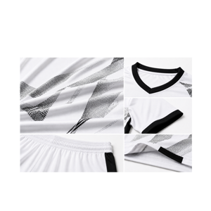 Uniforme de football américain personnalisé en gros, respirant, grande taille, manches courtes, évacuation de l'humidité, prix d'usine - Product Image 5