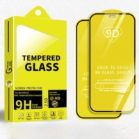 Protection d'écran en verre trempé anti-rayures de qualité supérieure 9D 9H pour téléphone portable 16/15/14/13/12/11 Pro/XS Max, haute transparence