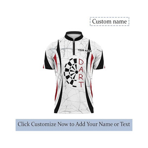 100% Custom Pattern Design Play <b>Dart</b> Jersey Customized <b>Darts</b> Shirts With Pocket Polo <b>Darts</b> Jersey - Product Image 5