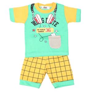 ชุดสูทเด็กชายแขนสั้น 4543 -สีเขียว - Product Image 3