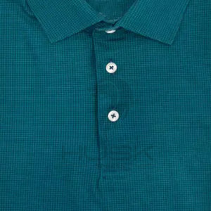 Chemises de golf bleues de haute qualité pour hommes avec logo personnalisé Chemises de golf avec logo personnalisé vente en gros - Product Image 5