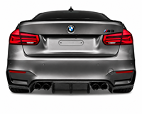 Diffuseur arrière 3 pièces style V pour BMW F80 F82 M3 M4 2014-2021 en carbone humide S9
