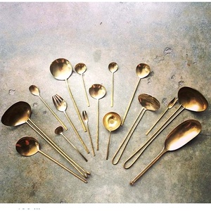 Stainless Steel Silver <b>Mirror</b> Polished Fabulous Wood Handle Kitchenware Serving and Cooking Utensils Set in a Gift <b>Box</b> - Product Image 4