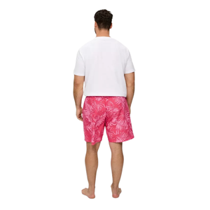 Haute qualité hommes High Street solide motif Shorts élastique cordon ceinture tissé Texture fente poche pour maillot de bain - Product Image 4