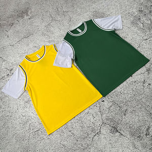 เสื้อบาสเก็ตบอลของผู้ชายแบบย้อนยุคแห้งเร็วระบายอากาศได้ดีเสื้อทีมของคุณหมายเลขชื่อทีมของคุณแบบปักโลโก้ - Product Image 2