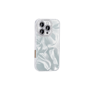 Coque en silicone rose de luxe antichoc avec protection airbag et détails en pierres brillantes pour iPhone 16 Pro Max, compatible avec 7 Plus - Product Image 3