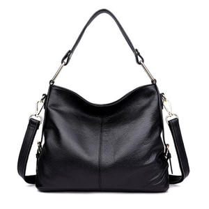 Bolso de mano de cuero genuino a la moda para mujer, de piel de vaca suave, y bolso de hombro con cierre de botón, nuevo bolso de cuero genuino. - Product Image 2