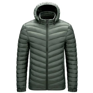 Abrigo acolchado para hombre, chaquetas con capucha para hombre, acolchado ligero, Parkas de invierno, chaquetas acolchadas a prueba de viento - Product Image 2