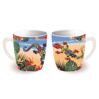 Vente en gros tasse en céramique mer océan plage souvenir tortue tasse à café en céramique