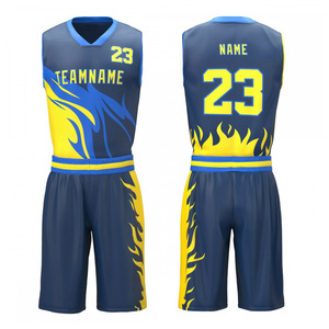 Ensemble d'uniformes de basket-ball scolaire Maillots de basket-ball prêts pour le jeu Vente en gros Fabrication de kits de basket-ball universitaire personnalisés - Product Image 5