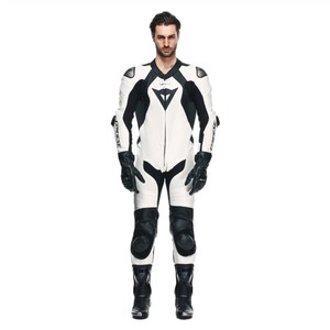 Combinaison de course moto sport en cuir pour Seca 5, taille 60, style moto d'été, noir et blanc - Product Image 3