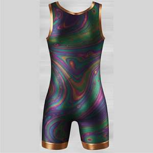 เสื้อกล้ามกีฬาเยาวชนแบบไร้สาย ผ้าโพลีเอสเตอร์ผสมสแปนเด็กซ์ ระบายอากาศได้ดี คุณภาพสูง ลายพราง สำหรับยกน้ำหนัก รับสกรีนโลโก้ด้วยเทคนิคซับลิเมชั่น - Product Image 3