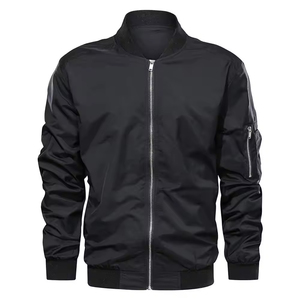 Chaqueta Bomber Urbana Informal, Chaqueta Bomber de Textura Suave para Hombre, Ajuste Suave, Cómoda y Ligera - Product Image 6