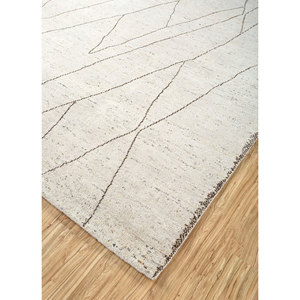 Jaipur <b>Rugs</b> Ivory Luxury Hand Knotted Wool <b>Rugs</b> Thick Soft Abstract Pattern 8x10 9x12 ft for Home Dining Room Outdoor Kitchen - Product Image 2