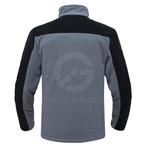 Veste en polaire d'hiver respirante et à séchage rapide, écologique, pour homme, vêtements de rue avec logo sur le devant - Product Image 2