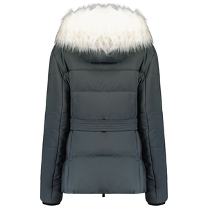 À la mode élastique poignets fourrure à capuche Parka veste à glissière pour les femmes élégant hiver spécial fermeture éclair poches avec personnaliser patchs - Product Image 6