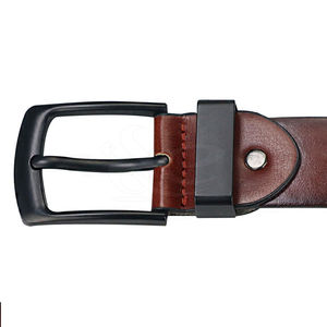 Cinturones de Cuero Casuales de Diseño Personalizado de Primera Calidad, Hebilla de Aleación Duradera para Hombre - Product Image 1