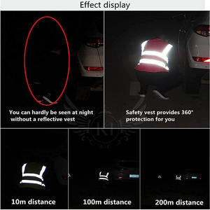 เสื้อกั๊กนิรภัยเสื้อกั๊กสะท้อนแสงมองเห็นได้ชัดเจนมีสีและโลโก้ออกแบบได้ตามต้องการ - Product Image 6