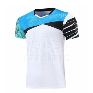 OEM Custom Made Breathable Quick Dry Eco-Friendly Short Sleeve Tennis <b>Training</b> Uniforms with Front Logo Wholesale Price - Product Image 4