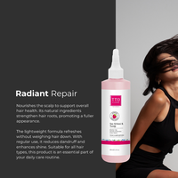 Tónico Capilar con Vinagre de Romero TTO Clinic 200ml, Extracto de Frambuesa, Nutritivo, Repara el Cabello, Cuidado del Cuero Cabelludo, Hidratante