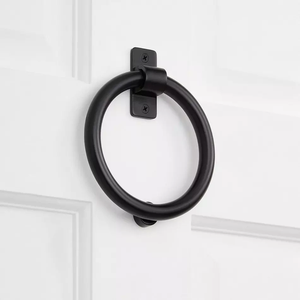 Nuevo aldaba de puerta Forma única y diseño Aldaba de puerta de latón Acabado elegante con revestimiento negro para puertas de Casa Decoración elegante - Product Image 2