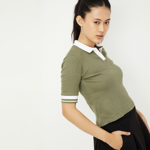 Chemise de golf brodée Fit2Fight pour femmes, polos pour femmes, t-shirt de golf personnalisé pour femmes, vêtements de golf - Product Image 3