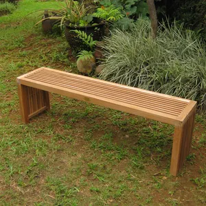 Best Deal panca da esterno in legno di Teak con doghe per la spiaggia e la piscina del giardino di casa ad alta durata