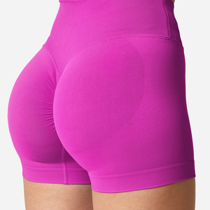 Pantalones cortos personalizados para mujer, novedad en ropa de verano, pantalones cortos elásticos para yoga, pantalones cortos de nuevo diseño, precio al por mayor - Product Image 2