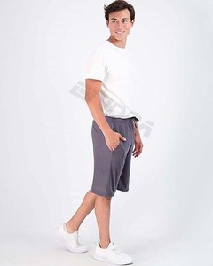 Pantalones cortos de gimnasio con entrepierna de 5 pulgadas para hombre con forro incorporado, venta al por mayor, pantalones cortos deportivos para correr en la playa con bolsillo trasero con cremallera - Product Image 5