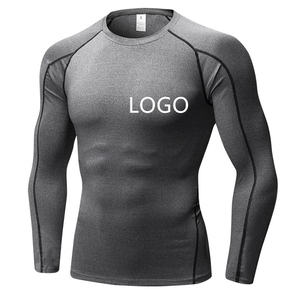 Sublimation Printed Spandex Bjj Quick dry <b>Men</b> Compression Shirt <b>Top</b> <b>Long</b> <b>Sleeve</b> Sports Running Dry Rash Guard - Product Image 5