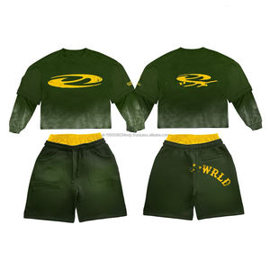 Conjunto Deportivo Ligero Unisex para Verano, Personalizable, con Camiseta de Cuello Redondo y Manga Corta, Estampado Técnico, para Hombre y Mujer - Product Image 1