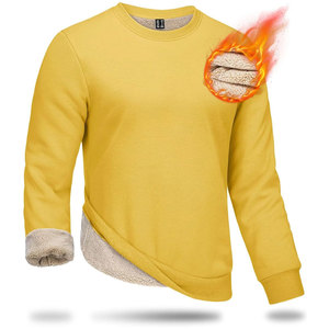 Direct Factory 100% Cotton Crew Neck Sweatshirt Long Sleeve Regular Fit Breathable Skin Friendly Embroidered Solid Hoodie Men - Product Image 5